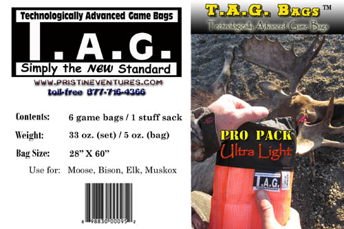 (28" X 60") TAG Bags: Individual Bag